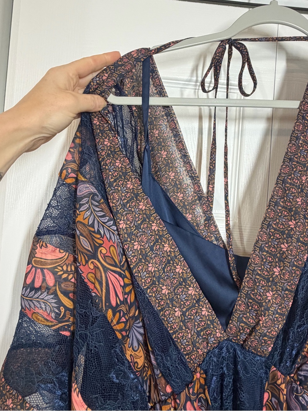 NWT Layered with Love Floral Sheer Layered Kaftan Dress Women’s 3X Boho - Picture 6 of 12